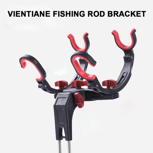 360° Adjustable Foldable Fishing Rod Holder - Universal Fit