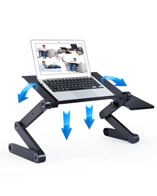 RAINBEAN Adjustable Laptop Stand with Cooling Fans and Mouse Pad