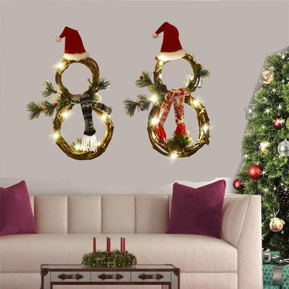 Christmas Lights Vine Circle Decoration