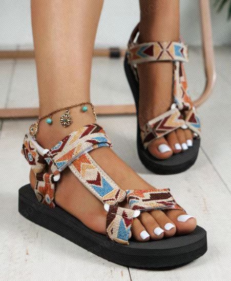 National Style Velcro Sandals