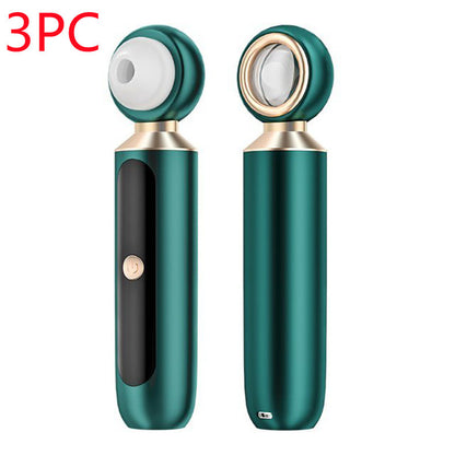 Portable USB Blackhead Remover with Magnifying Glass & Blue Light