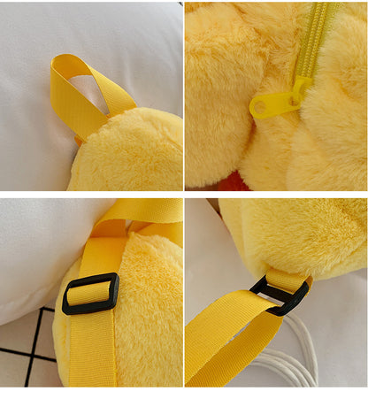 Yellow Duck Plush Children's Backpack