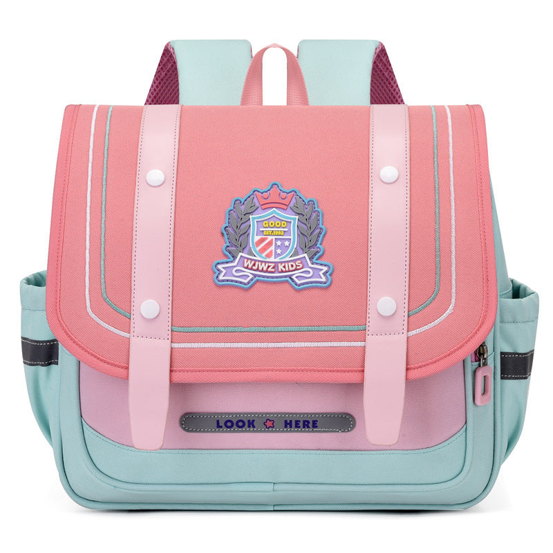 British Style Elementary School Backpack for Boys and Girls