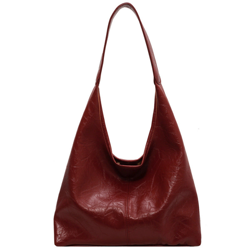 Casual Soft Leather Large Capacity Shoulder Bag