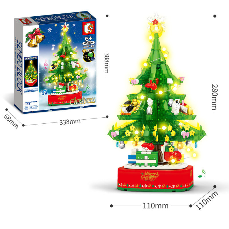 Christmas Tree Building Blocks Assembling Gifts