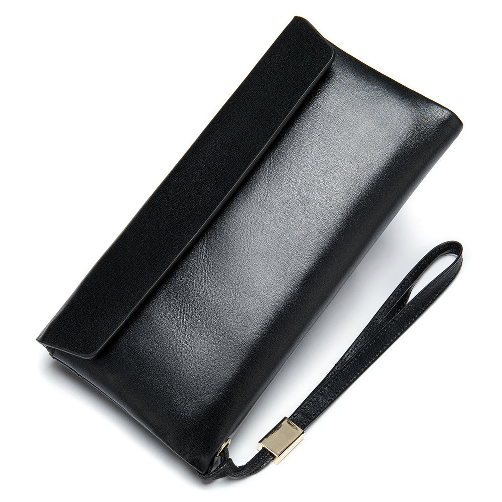 Korean Style Soft Leather Mid-length Wallet