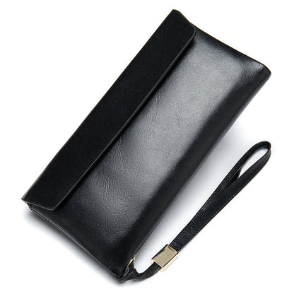 Korean Style Soft Leather Mid-length Wallet