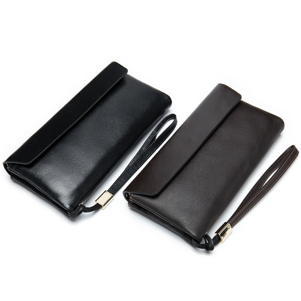 Korean Style Soft Leather Mid-length Wallet