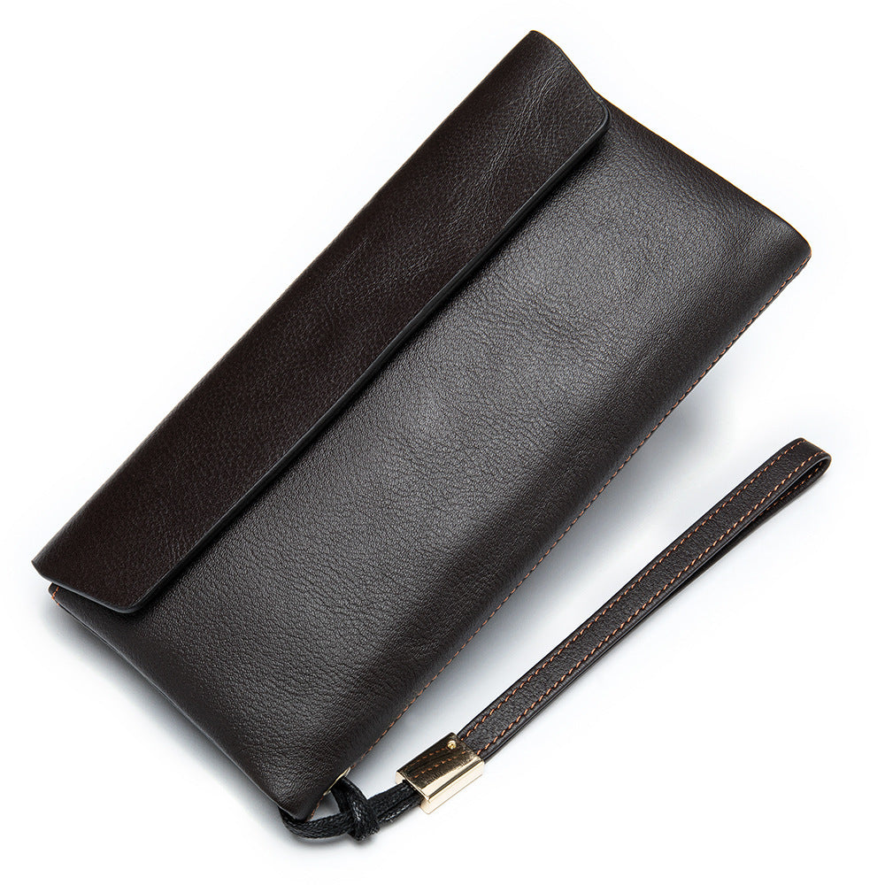 Korean Style Soft Leather Mid-length Wallet