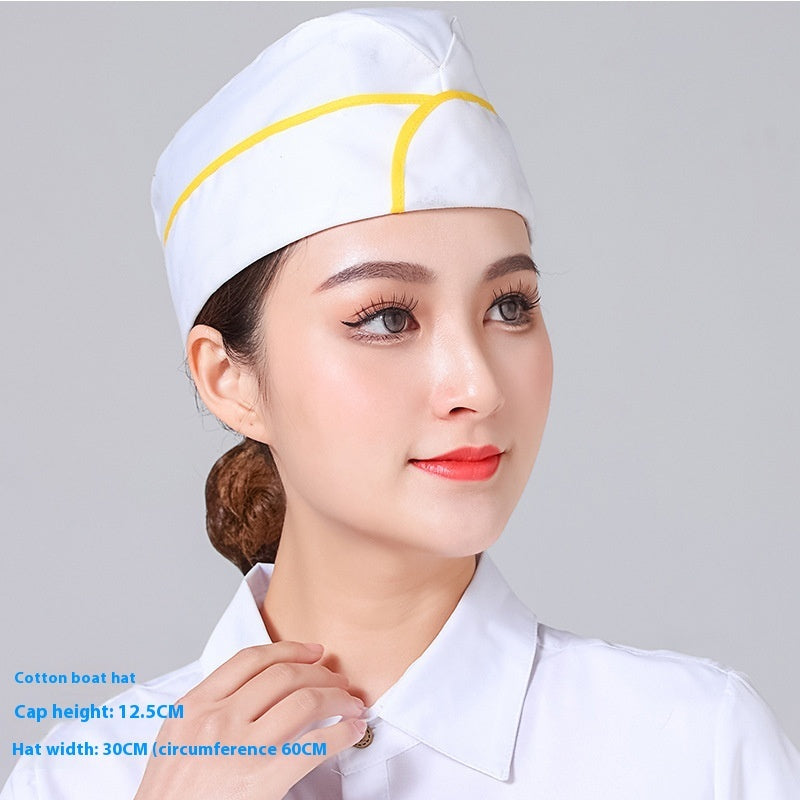 Cotton Hat Restaurant Canteen Chef Work Hat