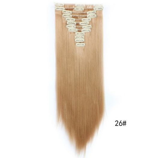 Straight Hair Wig Clip Hair Extension Piece