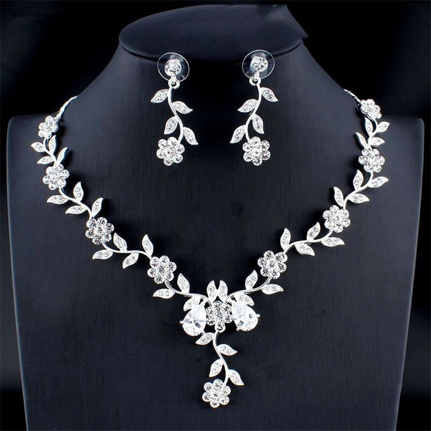 Golden Zircon Bridal Jewelry Set