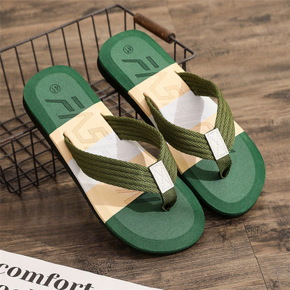 Fashion Colorblock Men's Summer Slippers