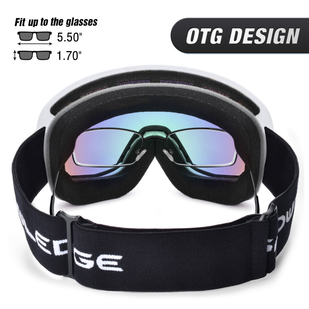 Anti-Fog Double-Layer Ski Goggles