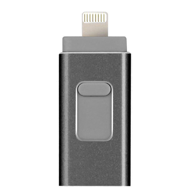 3-in-1 Small Push-pull Metal USB Flash Drive