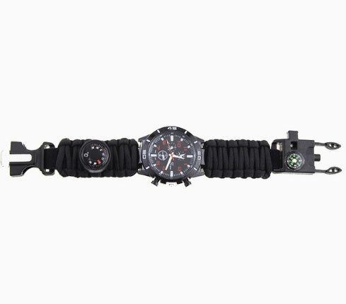 6 en 1 Outdoor Tactical Survival Adjustable Bracelet