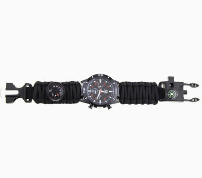 6 en 1 Outdoor Tactical Survival Adjustable Bracelet