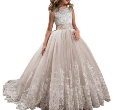 Lace Princess Flower Girl Dress