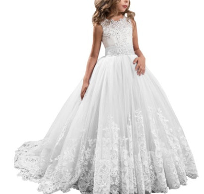 Lace Princess Flower Girl Dress