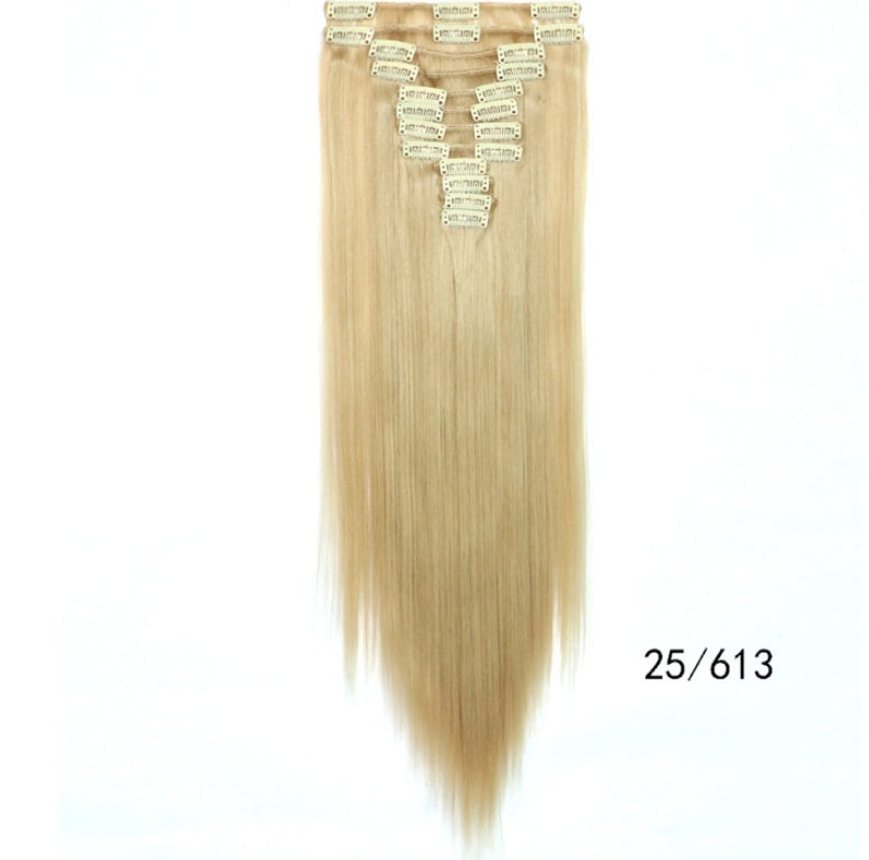 Straight Hair Wig Clip Hair Extension Piece