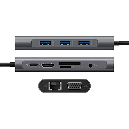 Ethernet, HDMI, VGA, PD, TF Hub Expansion Adapter