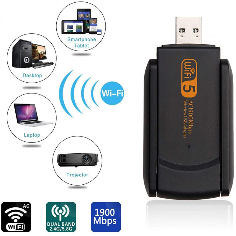 USB Wireless Network Card Gigabit Free Drive