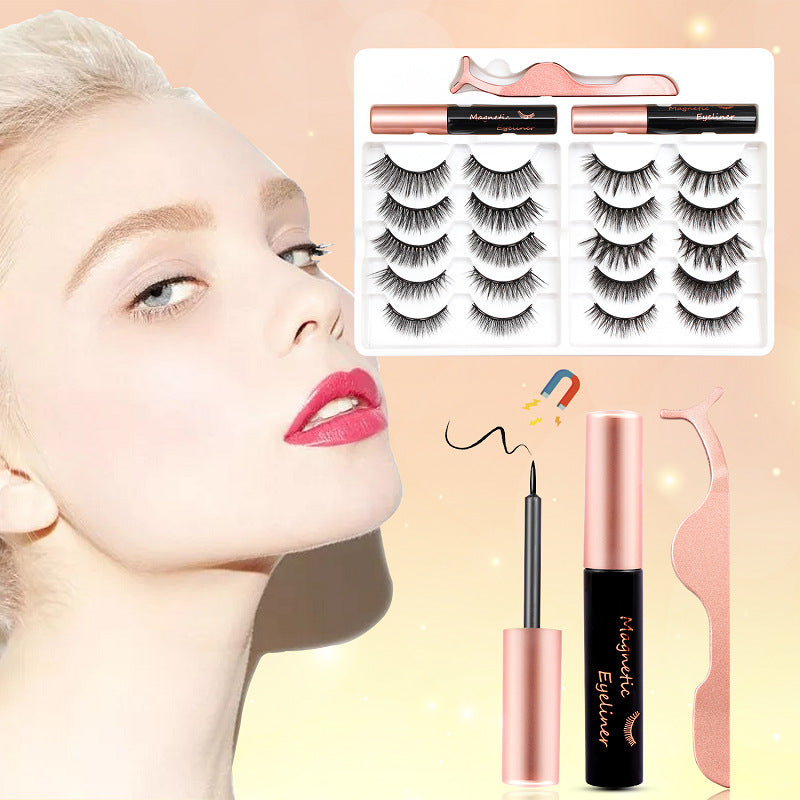 No Glue Waterproof Magnetic Lashes Eyeliner Magnetic Kit