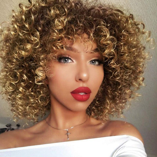 European & American Fashion Curly Ladies Wig