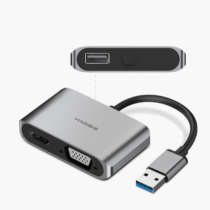 USB 3.0 to HDMI/VGA Adapter: Multi-Display Converter