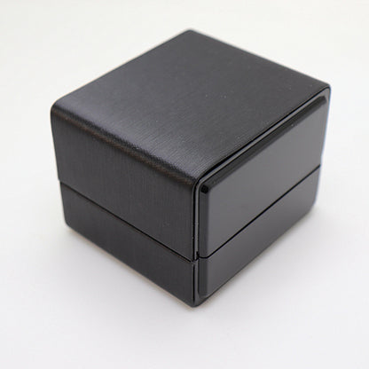 Leather Paint Ring Box Custom Creative Printed LOGO Text