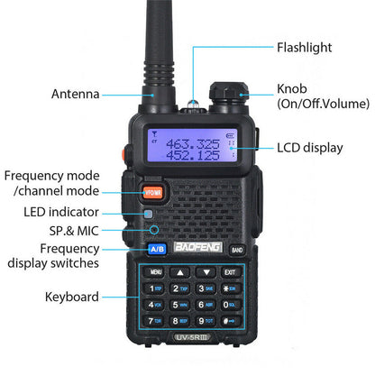 Baofeng UV-5R VHF/UHF Dual Antenna Walkie-Talkie