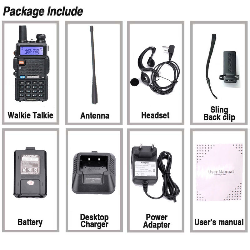 Baofeng UV-5R VHF/UHF Dual Antenna Walkie-Talkie