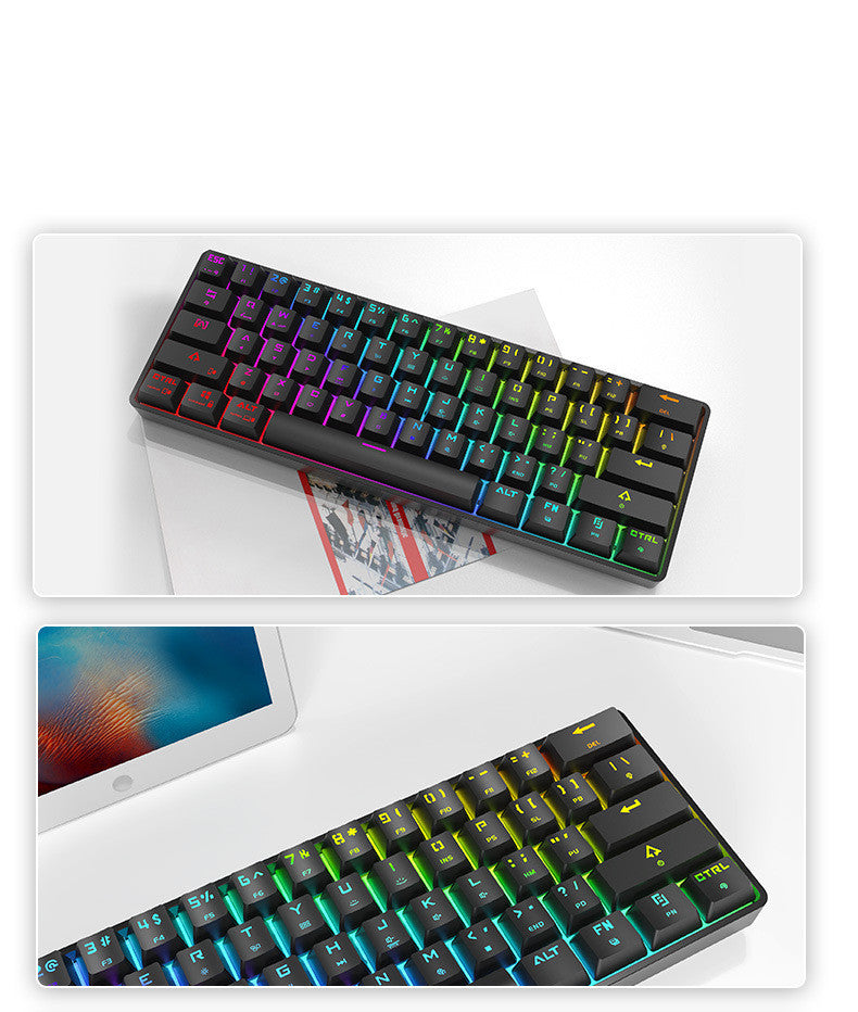 Bluetooth Mechanical Keyboard, Dual Charging