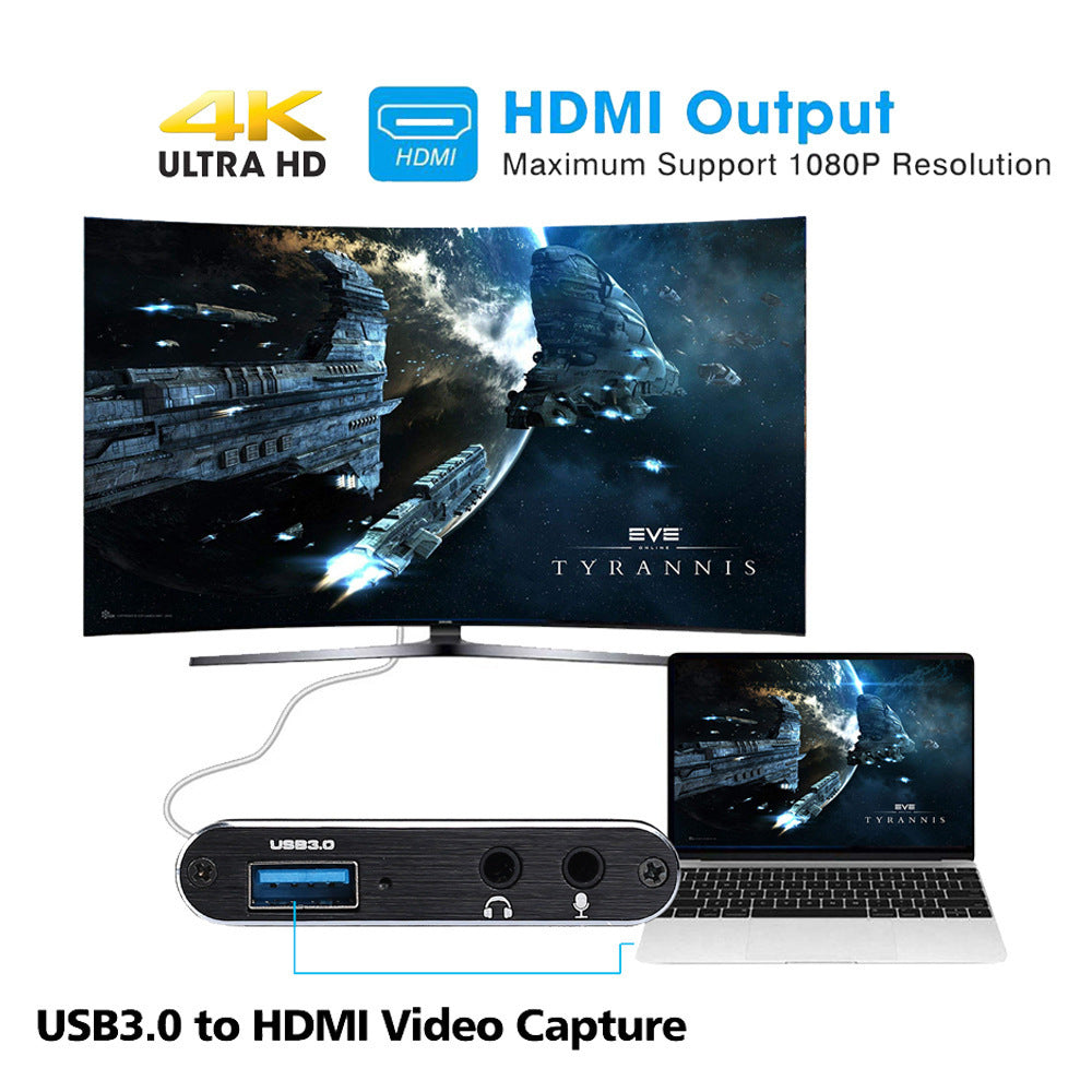 HDMI Video Capture Card Capture Card 4K Screen Recording Usb3.0 1080P 60Fps Game Capture