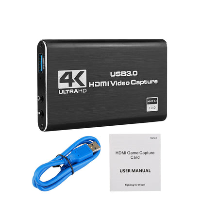 HDMI Video Capture Card Capture Card 4K Screen Recording Usb3.0 1080P 60Fps Game Capture