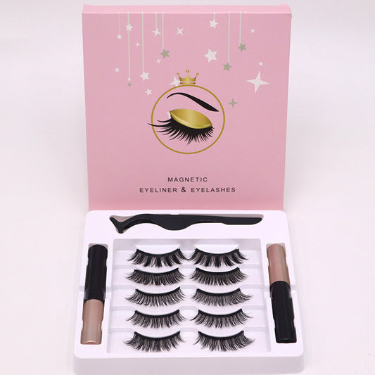 Magnetic Eyelashes & Eyeliner Set: Waterproof & Reusable