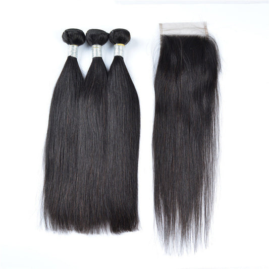 European & American 9A Straight Hair Wig Bundles