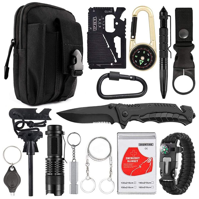 Multi-Function Outdoor Camping Tool & Survival Kit