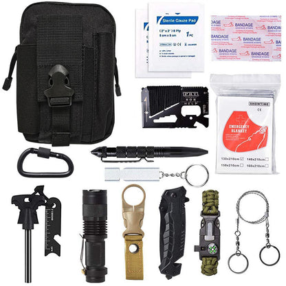 Multi-Function Outdoor Camping Tool & Survival Kit