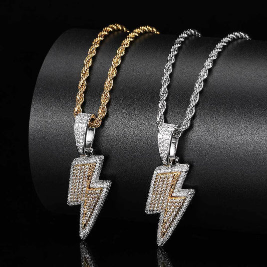 Hot Selling Lightning Zircon Hip Hop Pendant