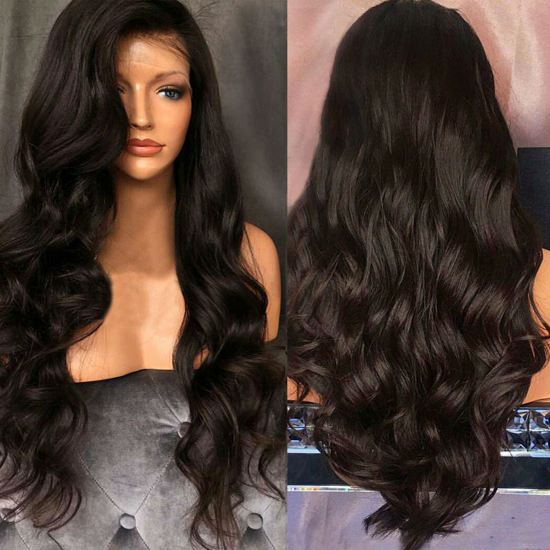 Black Big Wave Front Lace Wig African Fashion