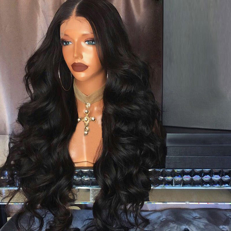 Black Big Wave Front Lace Wig African Fashion