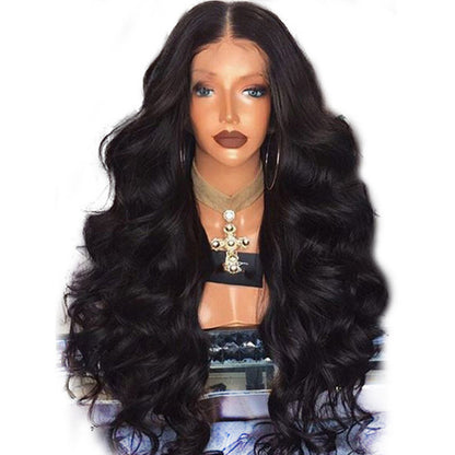 Black Big Wave Front Lace Wig African Fashion