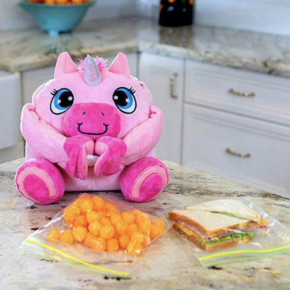 Plush Animal Lunch Bag with Insulation