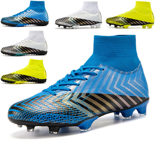 Youth High-Top Football Shoes - Artificial Grass