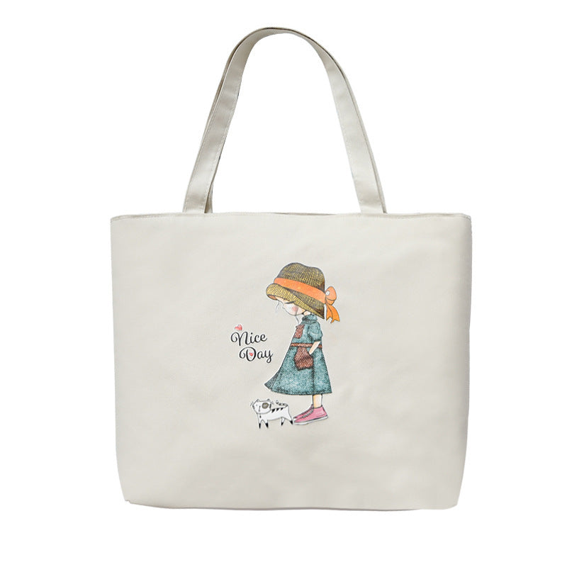 Canvas Student Tote Handbag