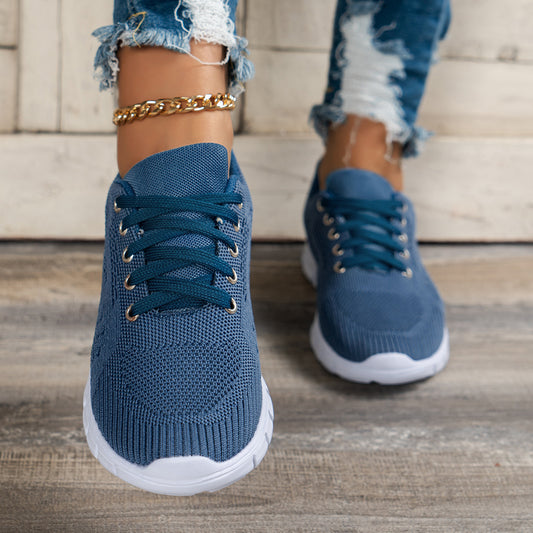 Blue Fashion Soft Bottom Running Shoes