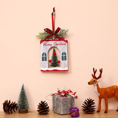 Cedar Tree Christmas Scene Setting Decorations