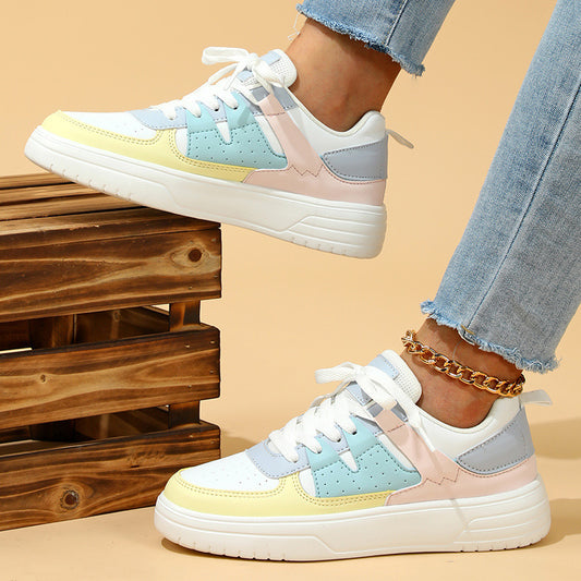 Platform Lace-up Casual Sneakers