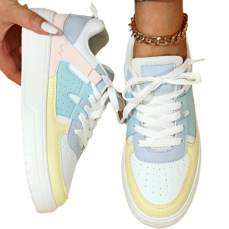 Platform Lace-up Casual Sneakers